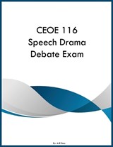 CEOE 116 Speech Drama Debate Exam - Ajr Ross - 9798295892745
