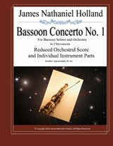 Bassoon Concerto No. 1 for Bassoon Soloist and Orchestra in 2 Movements - James Nathaniel Holland - 9798313223247