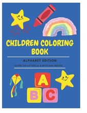Children Coloring Paperback Book 8.5''-11'' for Kids Age 2-7: Learn the Alphabet with Fun Images