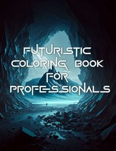 Futuristic coloring book for professionals