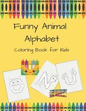 Funny Animal Alphabet Coloring Book for Kids