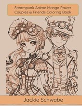 Steampunk Anime Manga Power Couples & Friends Coloring Book