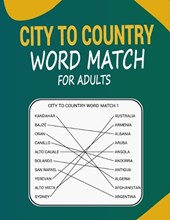 City to Country Word Match for Adults