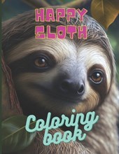 Happy Sloth Coloring Book