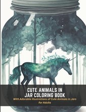 Cute Animals in Jar Coloring Book
