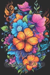 Flower Coloring Book for Adults with back background