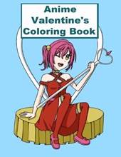 Anime Valentine's Day Coloring Book