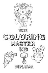The Coloring Master Kid Diploma