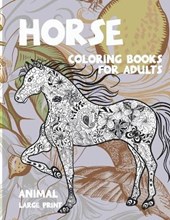 Coloring Books for Adults Large Print - Animal - Horse