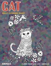 Adult Coloring Books Funny Everyday Life Animals - Animals - Cat