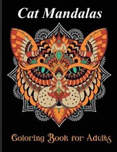 Cat Mandalas coloring book for adults