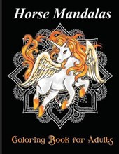 Horse Mandalas coloring book for adults