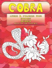 Livres a colorier pour hommes - Adultes en gros caracteres - Animaux - Cobra