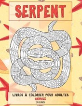 Livres a colorier pour adultes - 50 pages - Animaux - Serpent