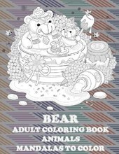 Adult Coloring Book Mandalas to Color Animals - Bear