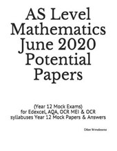 AS Level Mathematics June 2020 Potential Papers