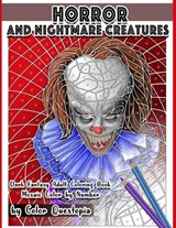 Horror and Nightmare Creatures Mosaic Color by Number Dark Fantasy Adult Coloring Book - Color Questopia - 9798630015167