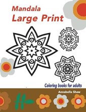 Mandala coloring books for adults large print: Geometric design coloring books
