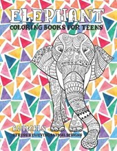 Animals Coloring Books for Teens - Stress Relieving Animal Designs - Elephant