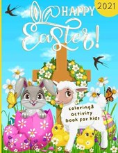 easter coloring & activity book for kids 2021