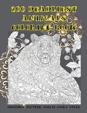 200 Deadliest Animals - Coloring Book - Crocodile, Panther, Bobcat, Cobra, other