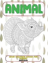 Adult Coloring Books for Mommy - Animal - Easy Level