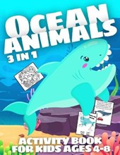 Ocean Animals Activity Book for Kids ages 4-8