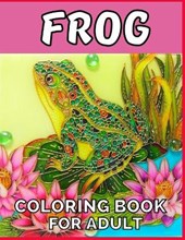 Frog coloring book for adult