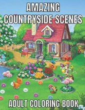 Amazing countryside scenes adult coloring book