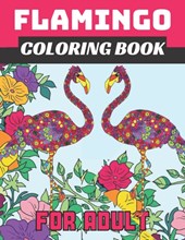 Flamingo coloring book for adult