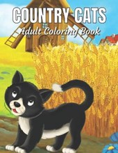 Country Cats Adult Coloring Book