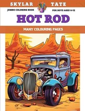 Jumbo Coloring Book for boys Ages 6-12 - Hot Rod - Many colouring pages