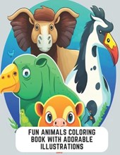 Fun Animals Coloring Book with Adorable Illustrations