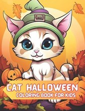 cat Halloween coloring book for kids