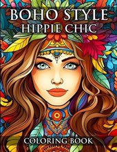 Boho Style Hippie Chic Coloring Book