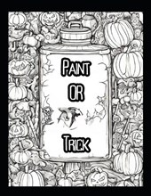 Paint or Trick - Halloween coloring book