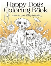 Happy Dogs Coloring Book