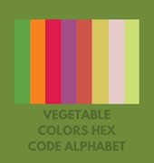 Vegetable Colors Hex Code Alphabet