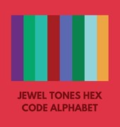 Jewel Tones Hex Code Alphabet