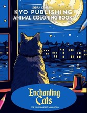 Animal Coloring book Enchanting Cats