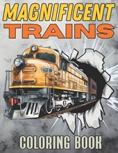 Magnificent Trains Coloring Book