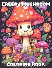 Creepy Mushroom Coloring book