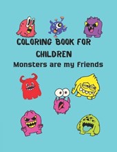 Coloring book for children. Monsters are my friends