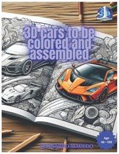 3D cars to be colored and assembled