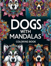 Dogs with Mandalas coloring book