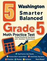 5 Washington Smarter Balanced Grade 5 Math Practice Tests - Reza Nazari - 9798903501809