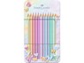 Kleurpotloden Faber-Castell Sparkle pastel 12 stuks in blik etui - Faber Castell - 4005402019106