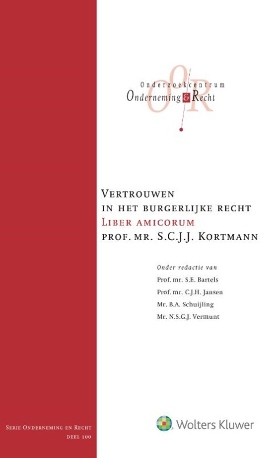 Boekhandel Ulft Vertrouwen In Het Burgerlijke Recht S E Bartels C J H Jansen B A Schuijling N S G J Vermunt