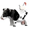 Eugy 3D Model: BOERDERIJDIER / HOLSTEIN Friese Koe 8,5x5x6,8cm, in karton, in box, 6+ - Eugy - 9421035150811