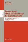 Research and Advanced Technology for Digital Libraries - Rachel Heery ; Liz Lyon - 9783540230137